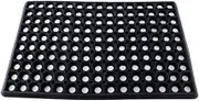 Leona Co Anti-Fatigue Outdoor Rubber Drainage with Non-Slip Backing Heavy Duty Mat for Restaurant Industrial Use 59cm x 40cm Black Mat-Ideal Bar Accessory