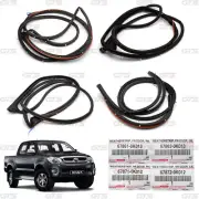Set 4dr Door Rubber Seal Weatherstrip Fits Toyota Vigo Champ 4 Doors 2005 2014