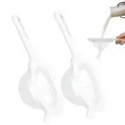 2 Pack Kitchen Ultra Fine Mesh Strainer with Handle for Filtering Yogurt Milk