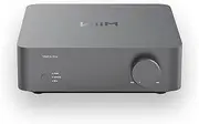 WiiM Vibelink Amp | 100W Power Amplifier with Premium ESS 9039Q2M DAC and TI TPA3255 | Compatible with WiiM Mini, Pro, Pro Plus, Ultra | RCA, Coax, and Optical Inputs | Space Gray