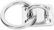 Kisangel Heavy Duty Stainless Steel Pad Eye Hook for Ceiling Mounting Versatile Hook for Indoor Outdoor Use for Hammocks Swing Suspension and More