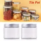 30-250ML Cosmetic Lip Balm Bottle Tin Pot Empty Jar Aluminum Cap Container