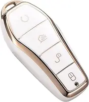 MagiDeal Auto Key Fob Cover Protector Car Key Case Shell for Atto 3 Replacement, White