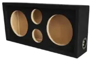 Car Audio Speaker Enclosure Box Chuchero For 12" Mids & 4" Tweeters 3/4" MDF BK