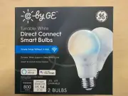 NEW GE Cync Tunable White Direct Connect Smart LED Dimmable Bulbs 2-Pack - A19