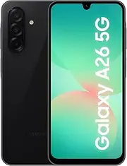 [Samsung] Galaxy A26 5G Ai (for Tmobile Mint Tello & Global) (128GB + 6GB) Version Latina NFC Unlocked SM-A266M/DS 6.6" 120Hz 50MP Triple (Black SM-A266MZKDTPA)