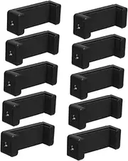 Universal Phone Tripod Mount Stand Adapter Set 1/4 Screw Phone Holder Black Abs Material Fits 6-9.5cm Phones Easy Installation