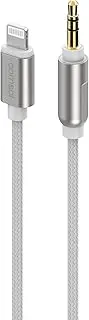 [Comsol] Lightning to 3.5mm Audio Cable 1m [MFi Certified] Compatible with iPhone 14/13/12/11/X/8/7/ 6/5 iPad Pro/iPad/iPad Air
