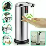 280ml Stainless Auto Handsfree Sensor Touchless Soap Dispenser Kitchen Bathroom