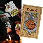 78Cards Tarot Cards Deck and Book beginner Set with Guidebook Party Game Playing
