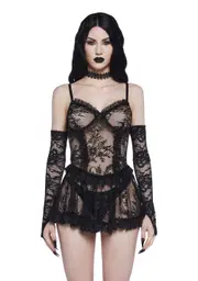 [Widow] Macabre Delights Lace Teddy