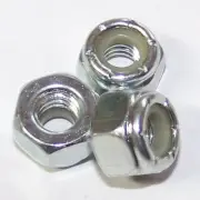 100 Qty-NC Nylon Insert Lock Nut 1/4-20 ZP(9539)