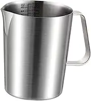 Ｂｅｓｇａ Milk Frothing Pitcher Espresso Steaming Pitcher, Espresso Machine Accessory with Scale Coffee Milk Frothing Jug for Shop Cafe