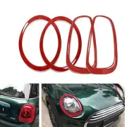 Red Car Front Headlight + Rear Tail Lamp Cover Kit For MINI Cooper F54 2015-2020 (for: Mini)