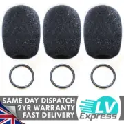 3 x Paramotor Pilot Aviation Headset Mic Cover Microphone Sock Windshield Foam