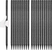 24" Straight Rebar Stakes 20 Pack 1/2" Diameter Steel Metal Stakes Chisel Point