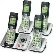 VTech DECT 6.0 Cordless Phone Answering System Caller ID Call Waiting 4 Handsets