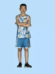 Resin 1/64 Diorama Real Series Scene Props Miniature Figure Sportwear Boy 30