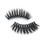 1 Pair Artificial Eyelash Manual Weave Natural Messy Cross Fake Eyelash Clearly
