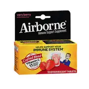 Airborne Effervescent Health Formula, Very Berry 10 tabs (Pack of 1)