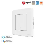 MoesHouse Tuya Smart Zigbe3.0 Push Button Switch 1Gang Remote Smart Life APP Control Timing Function Voice Control Work