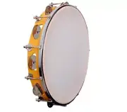 Tambourine/Fibre Dafli Hand Percussion Musical Instrument Width 8 Inches 1 Piece