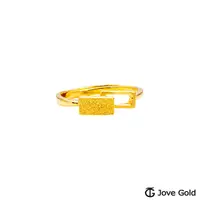 在飛比找PChome24h購物優惠-JoveGold漾金飾 預感黃金戒指