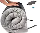 Memory Foam Outdoor Camping Mattress Pad Portable Roll up Sleep Mat Travel New