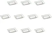 Set of 10, Thousand Tier 8.0 Oblong Plates (8.3 x 5.7 x 1.1 inches (21 x 14.5 x 2.8 cm) | Setomonohonpo
