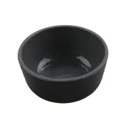 G.E.T. RR-3-GRS/BKM Roca Glazed Gray/Black Melamine 3 oz. Sauce Dish - 6 Doz