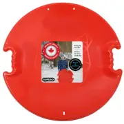 Round Snow Saucer Sled, Red Spiral 26" Avalanche Circle Plastic Sledding Disc...