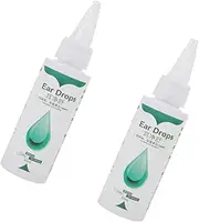 VANZACK Bottles of Dog Ear Drops Odor Relief Ear Cleaning for Dogs and Cats Each Gentle Formula for Ear Wax Removal and Odor Elimination Ear Treatment
