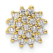 14k Yellow Gold 1/4 Ct. Lab Grown Diamond VS/SI+ G+ Chain Slide Pendant