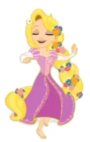 Rapunzel JUMBO LE 300 Disney Pin ✿ Tangled Dancing Princess Flowers Acme RARE LE