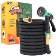 with 8 Function Nozzle, 100FT - Lightweight Expandable Garden Hose, No-Kink F...
