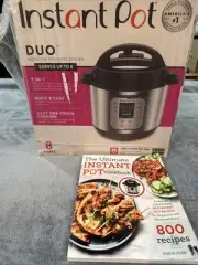 Instant Pot Duo 7-in-1 Electric Pressure Cooker - Stainless Steel/Black, 8Qt