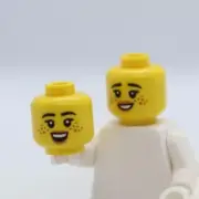 HEAD DUAL - Orange Freckles Smile Teeth CMF Potter LEGO® Minifigure Part