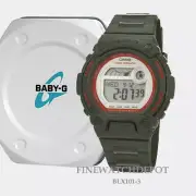 Authentic Casio Baby-G Womes G-Lide Series Green Resin Digital Watch BLX101-3