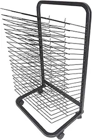 20 Layer Art Clothes Drying Rack, Art Shelf Storage Rack On Wheels, Art Studio Educational Products Clothes Drying Rack Space Saving Rack, Stacking Rack for Painting and More