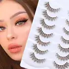 Wispy Volume Brown Lashes Faux Mink Eye Lashes Eyelash Extension