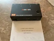 AooCoo 8K Dual HD/USB 3.0 KVM Switch