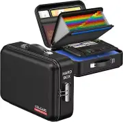 Durable Fireproof Box for Important Documents - Accordion Storage, Black Design