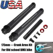 Cranks BMX Crank Arms BMX 3-piece Cranks 175 mm Chrome Old School 19mm Spindle