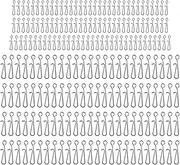 SING F LTD 100PCS 13.5mm & 100PCS 22mm Sea Fishing Quick Change Lead Bait Snap Rig Clip Stainless Steel Hanging Snap Connector Speed Clips Hook Safety Decoy Swivels Snap