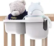 Stroller Cup Holder - Child Cup Holder, Car Seat Cup Holder, Adjustable Drink Holder | Multifunctional Bottle Holder for Wheelchair Use, Convertible Cup Holder for Stroller and Car Seat Convenience