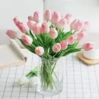 Room Home Bridal Bouquet Tulipanes Fake Flowers Tulip Artificial Plant