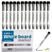 Whiteboard Pens Whiteboard Markers Dry Wipe Markers -Low Odor Magnetic Dry Erase Markers w/Erasers- Fine Tip Dry Erase White Board Marker- Pack of 12