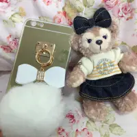 在飛比找蝦皮購物優惠-❤️超美金色鏡面毛毛球iphone6/6s手機殼❤️