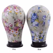 Canvas Block Head Mannequin Model Head Lace Wig Making Styling Cap Display Stand