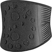 Decompression Waist Brace Support Belt Self Heating Lower Back Supports Compression Waist Trainer Posture Corrector Belts(Black,X-Large)